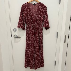 Jumpsuit in Burgundy Print, Size S, Purchased at Mauve Fox, Honolulu